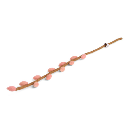 Branche de chaton rouge rosé