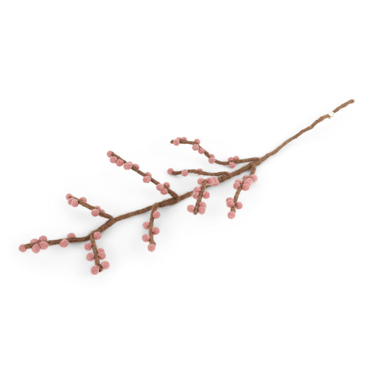Branche d'ilex à baies marron glacé