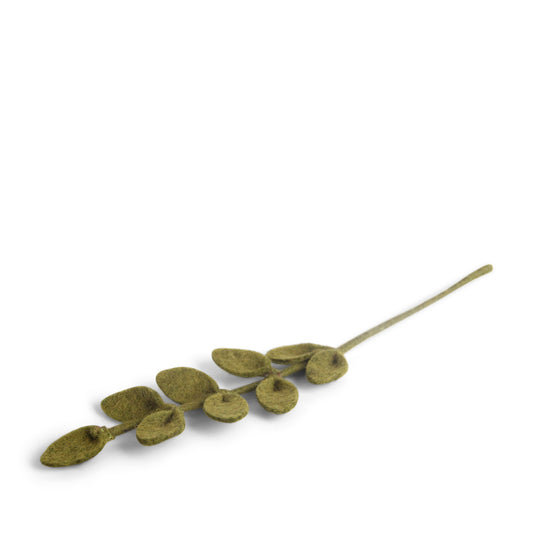Branche de feuillage en laine