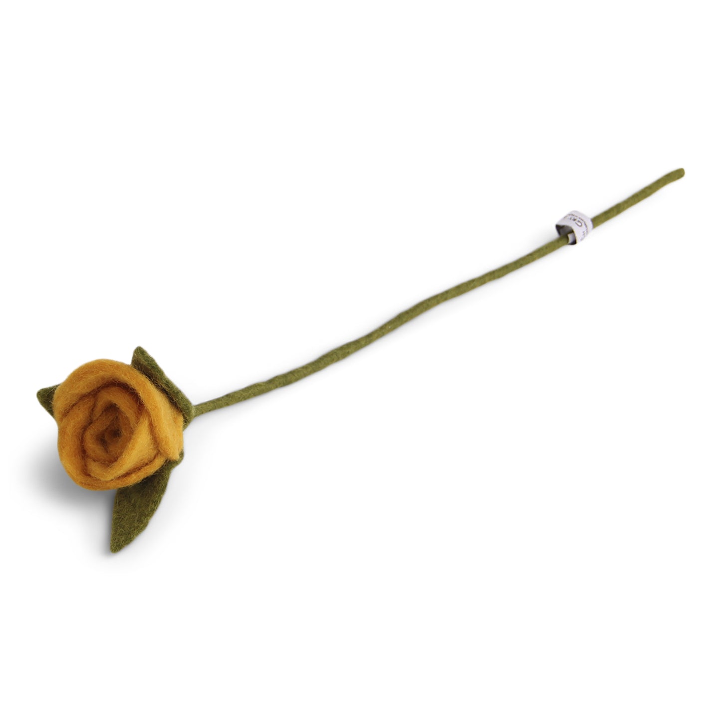 Rose rouge en laine