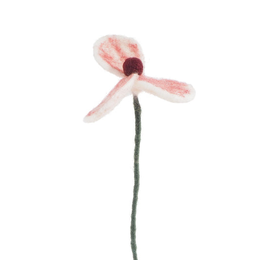 Pavot Rose en laine