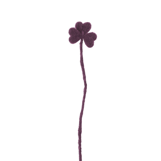 Trèfle violet en laine