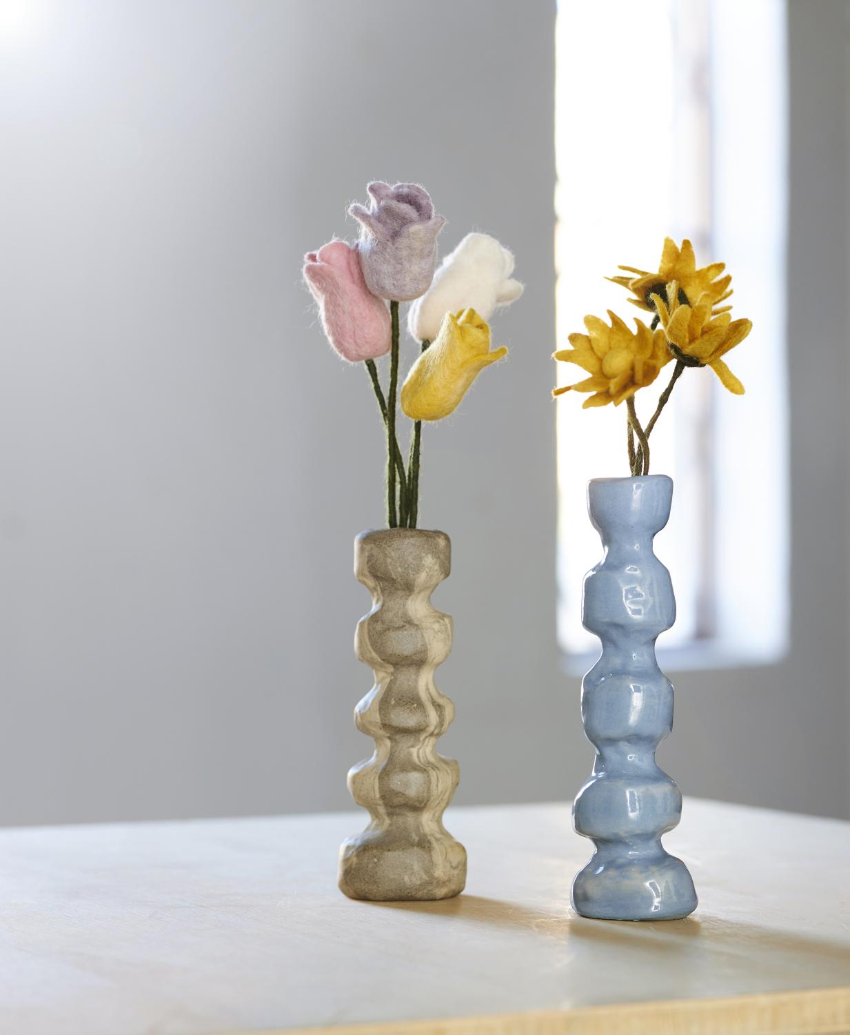 Tulipe Blanc en laine