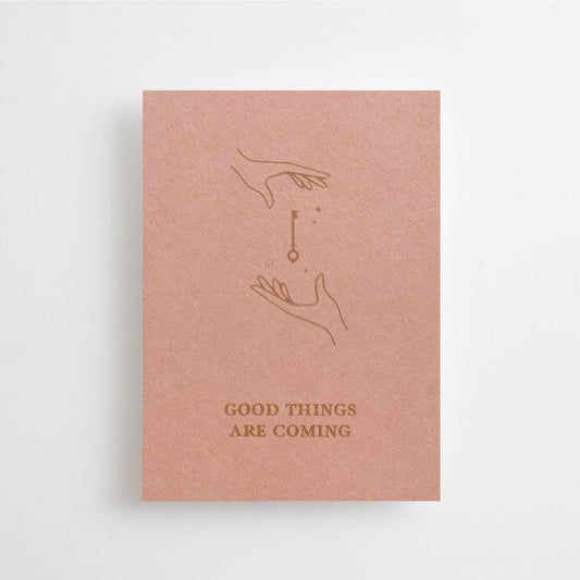 DE BONNES CHOSES ARRIVENT - MINI-CARTE -