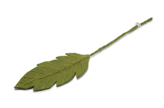 Grande feuille en laine
