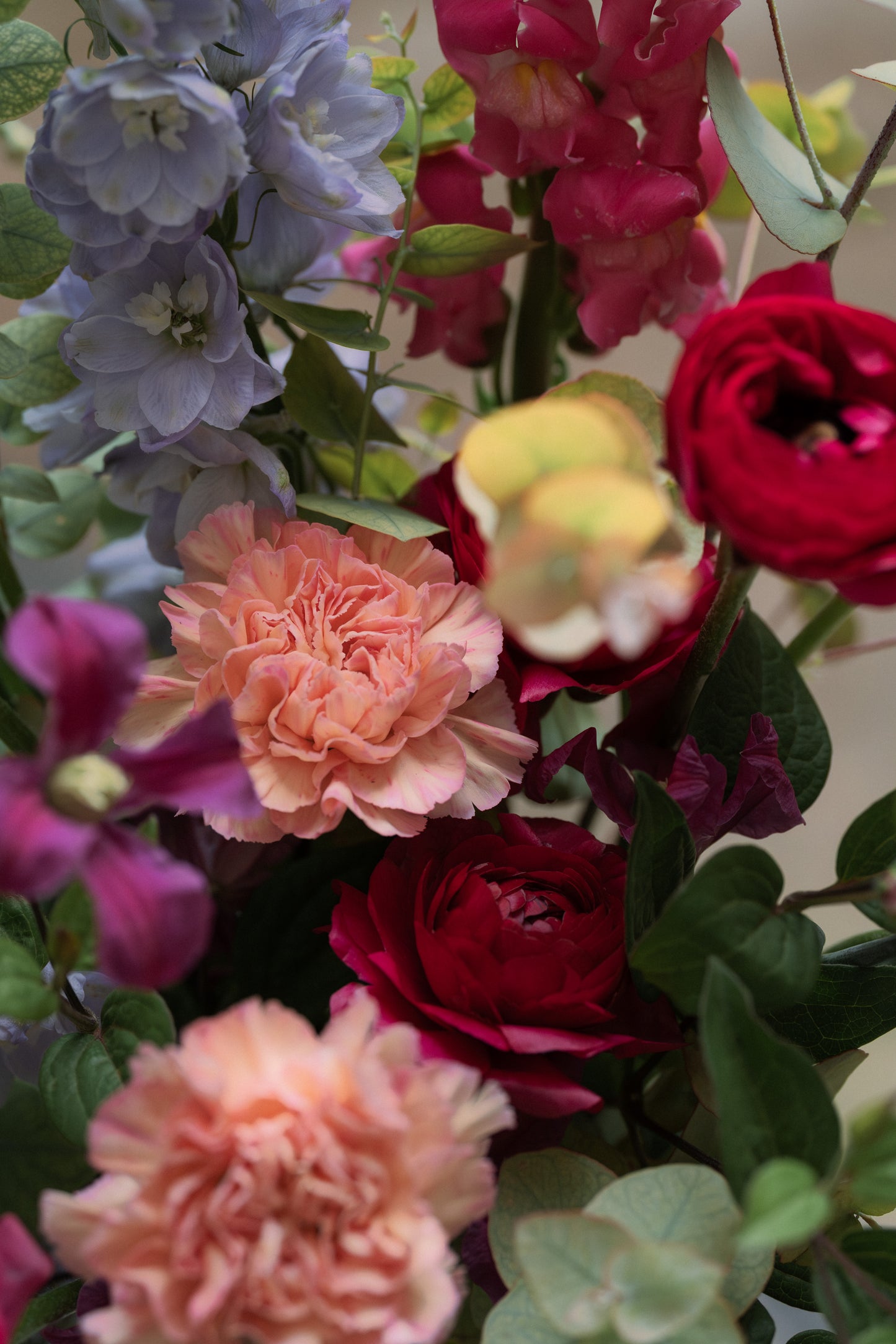 Bouquet Fuchsia et rosé de Saison