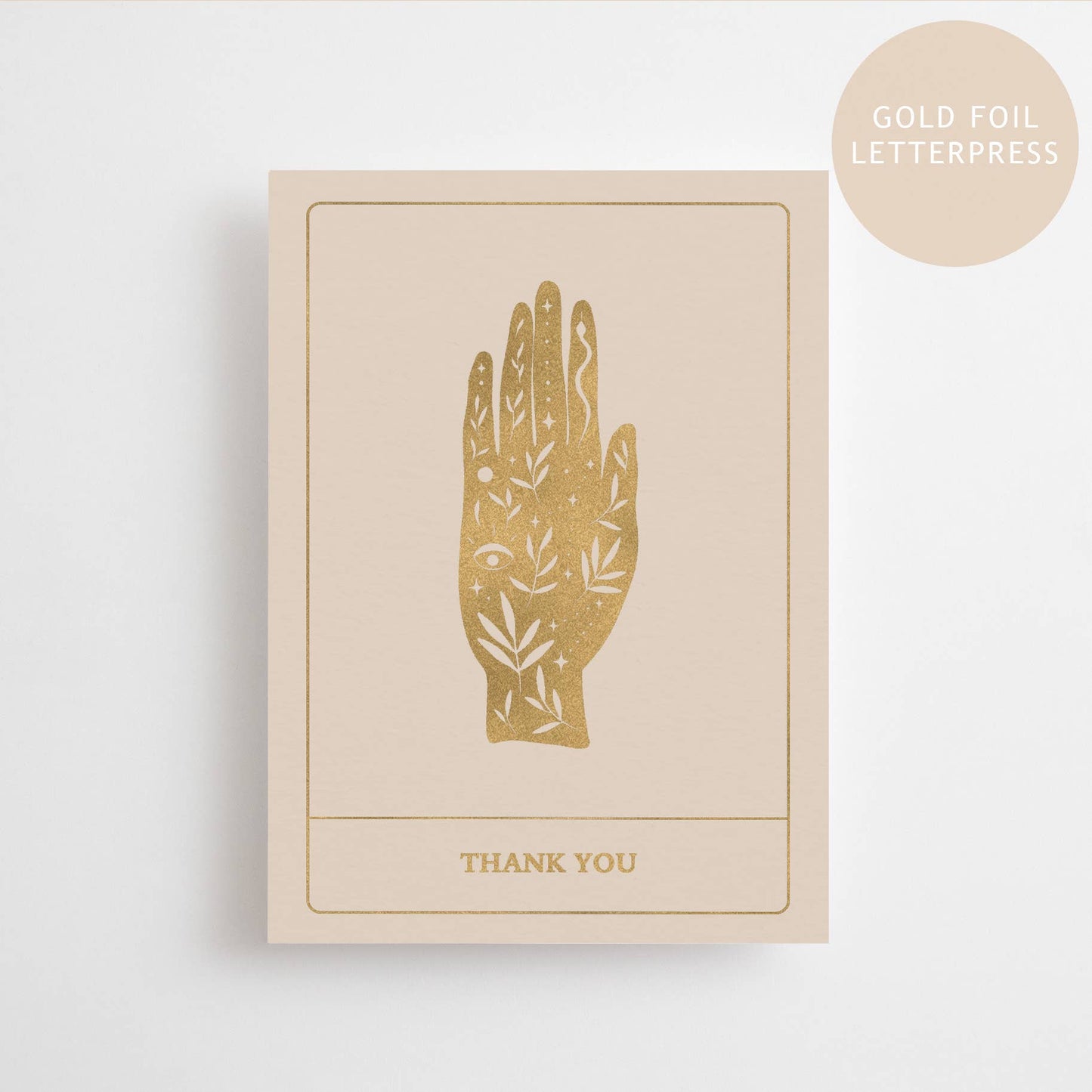 MERCI - ÉDITION DORÉE - CARTE POSTALE -