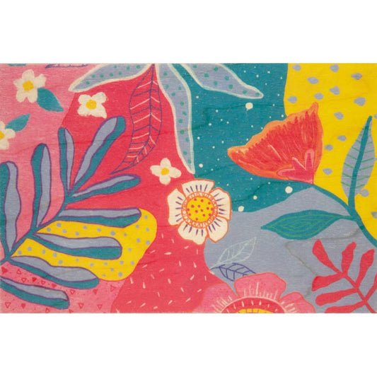 Carte postale en bois Giant Flowers 3