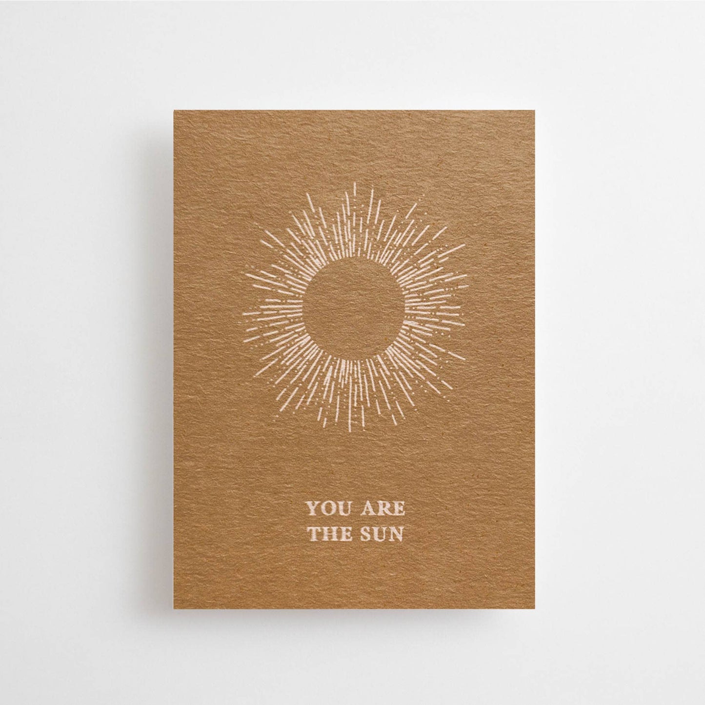 TU ES LE SOLEIL - MINI-CARTE - CARTE D'AFFIRMATION