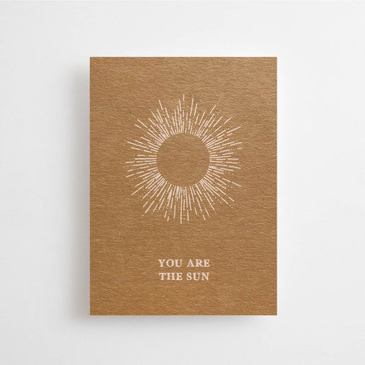 TU ES LE SOLEIL - MINI-CARTE - CARTE D'AFFIRMATION