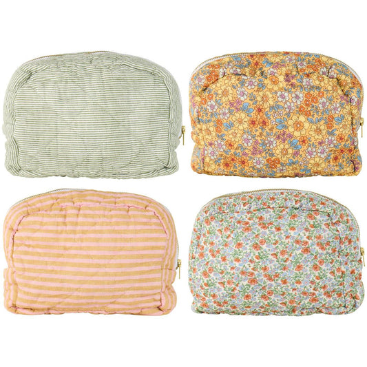 Trousse matelassée en coton