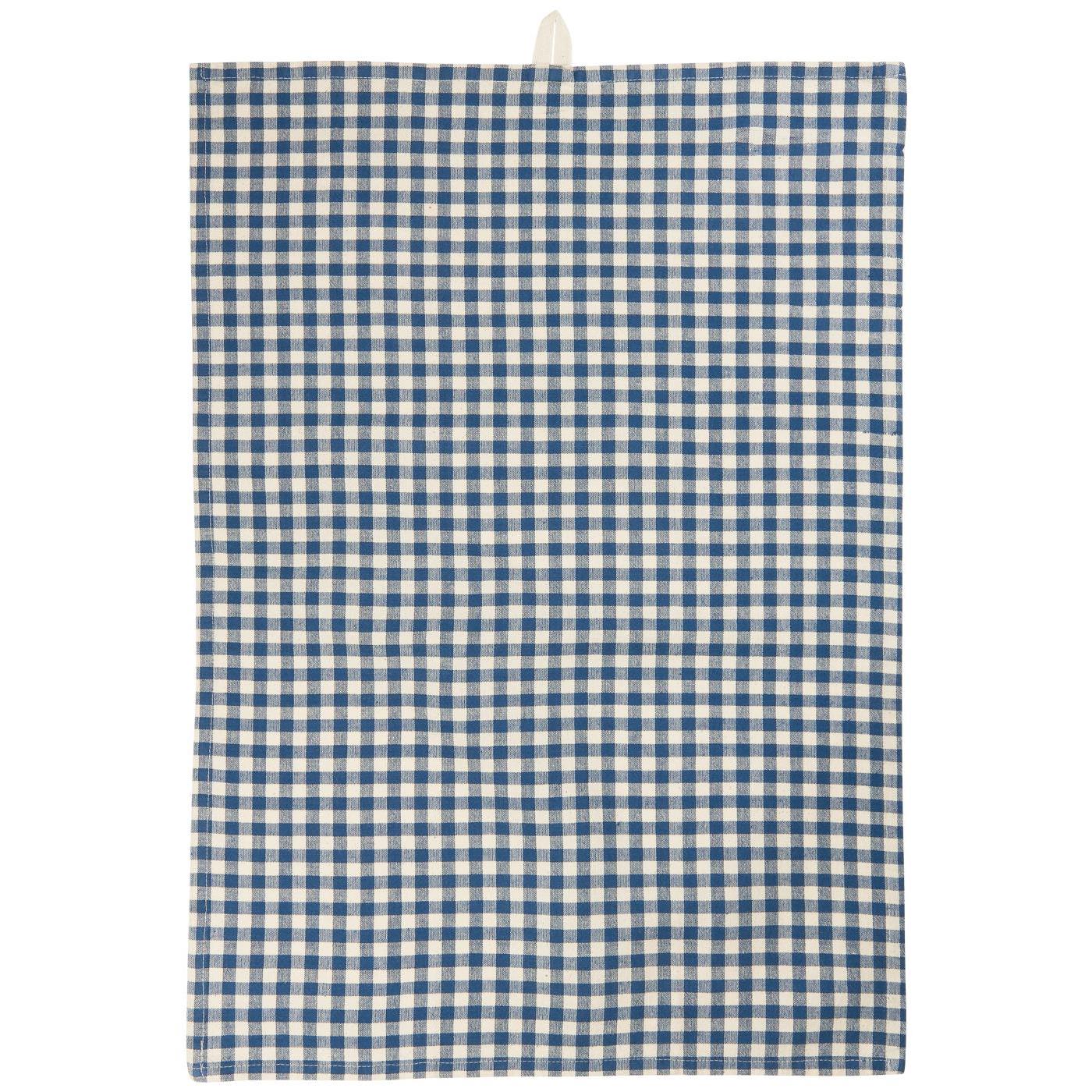 Torchon de Cuisine Bleu à Carreaux – 100 % Coton