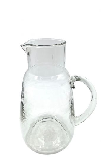 Carafe en verre martelé