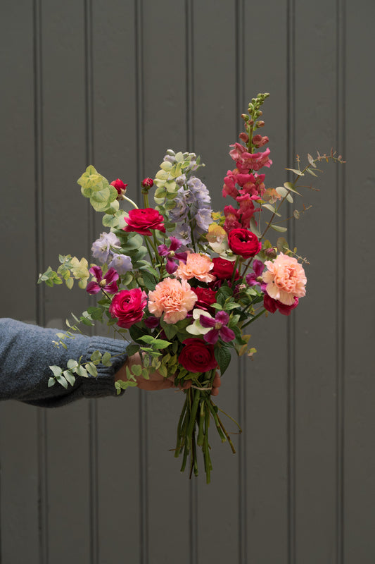 Bouquet Fuchsia et rosé de Saison