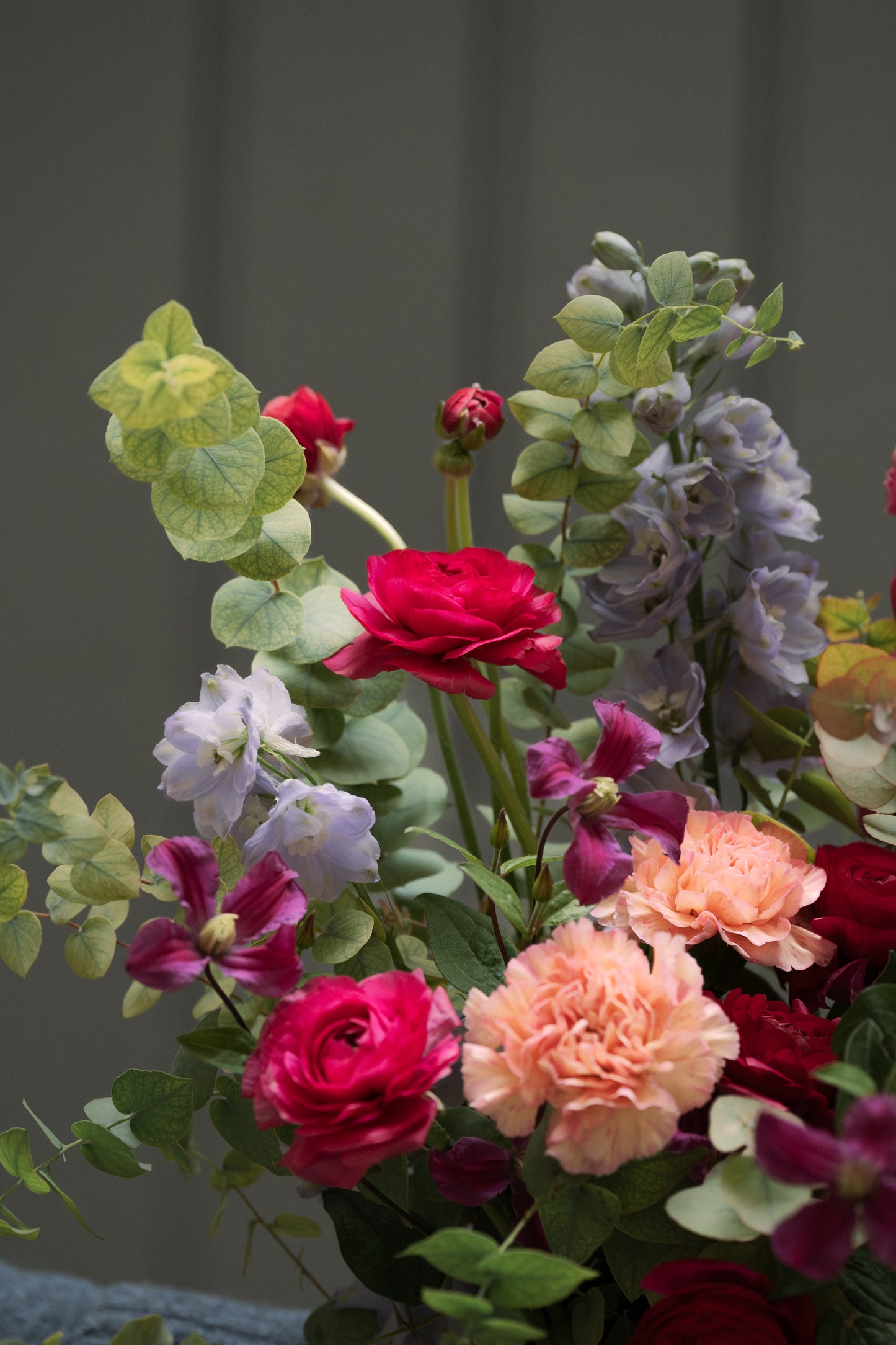 Bouquet Fuchsia et rosé de Saison