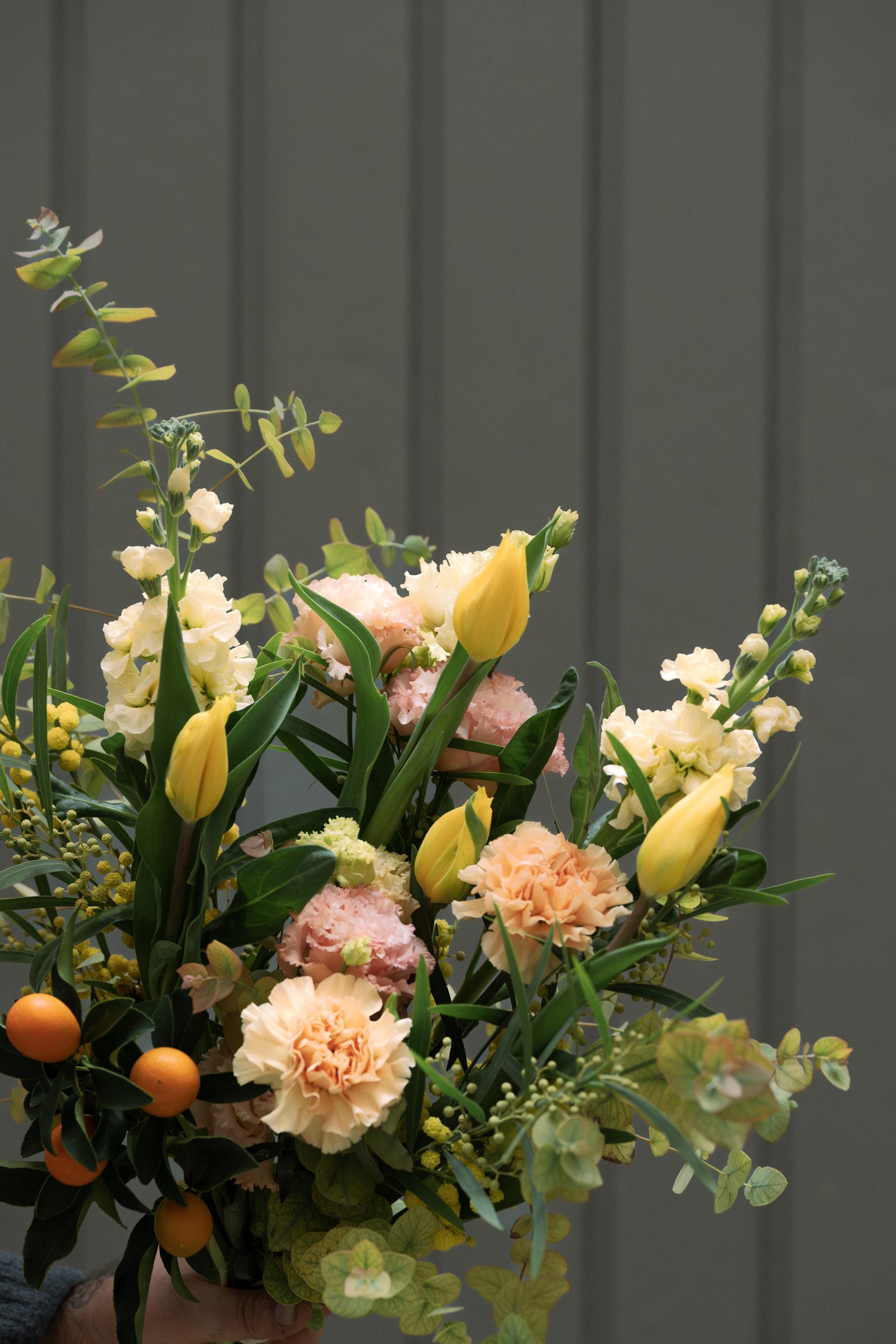 Bouquet Blanc et jaune de Saison