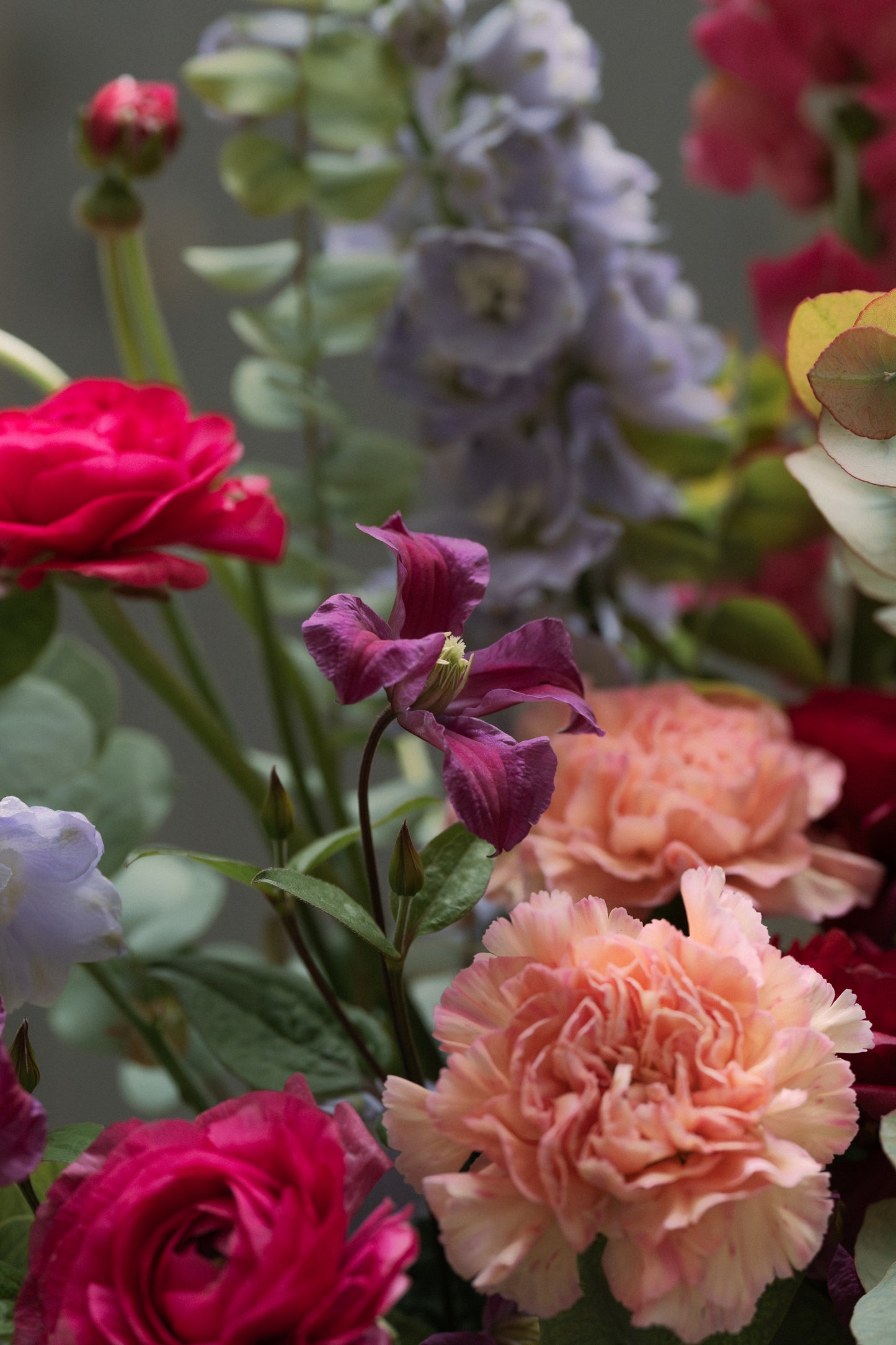 Bouquet Fuchsia et rosé de Saison